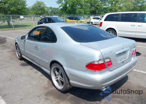 2001 Mercedes-Benz Clk 55 Amg из США, поврежденный, VIN WDBLJ74G01F190793